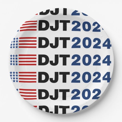 Trump 2024 DJT Paper Plates