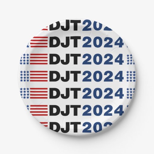 Trump 2024 DJT Paper Plates