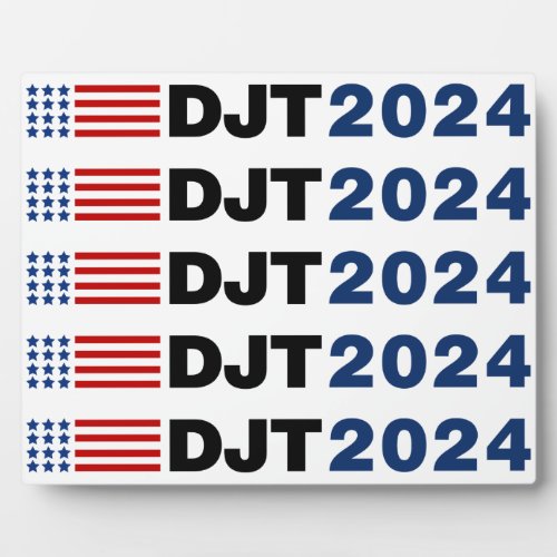 Trump 2024 DJT Plaque