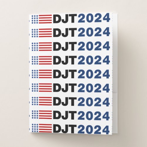 Trump 2024 DJT Pocket Folder