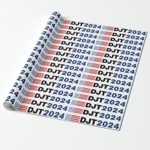 Trump 2024 DJT Wrapping Paper