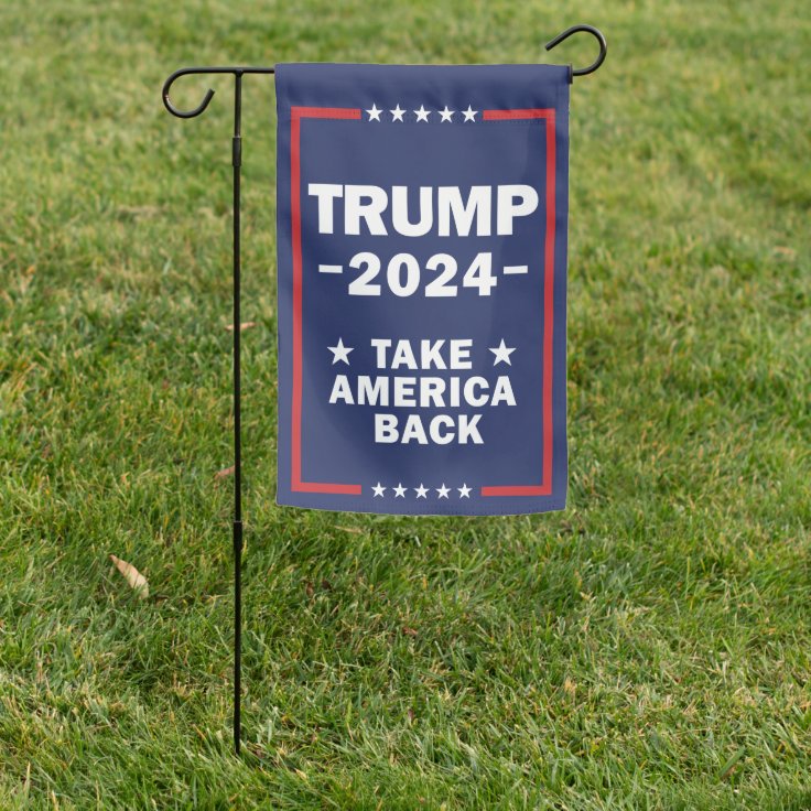 Trump 2024 Double Sided Garden Flag Zazzle