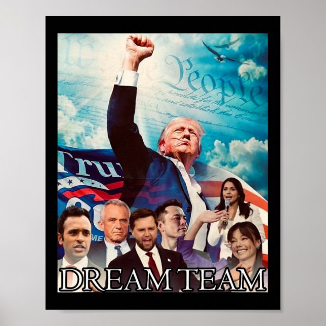 Trump 2024 Dream Team  Poster (Front)