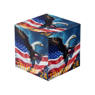 TRUMP 2024 Eagle American Flag Cube