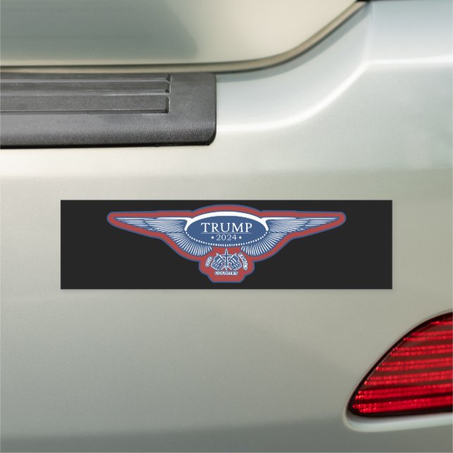 TRUMP 2024 EAGLE WINGS CAR MAGNET (In Situ)