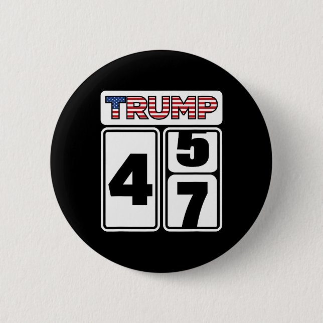 Trump 2024 Election 47 Victory Win President Inaug Button (Front)