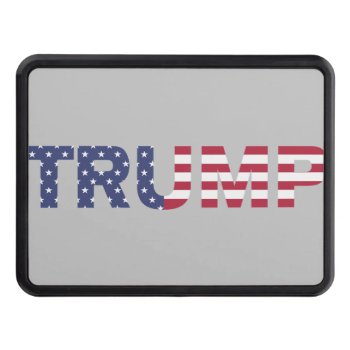Trump 2024 Election American Flag Hitch Cover by freshpaperie at Zazzle
