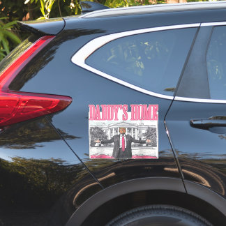 Trump 2024 Election Daddy's Home Pink Sticker