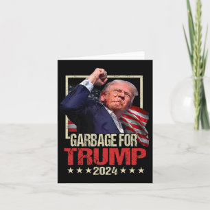 Trump 2024 Election Garbage For Trump Vote Trump P Card
