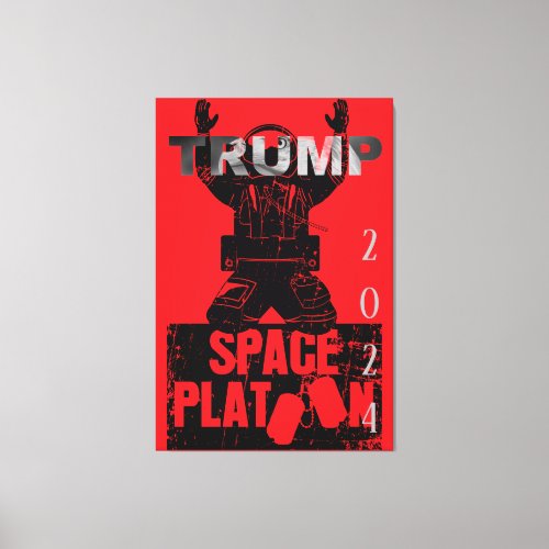 Trump 2024 Election Space Force  Canvas Print