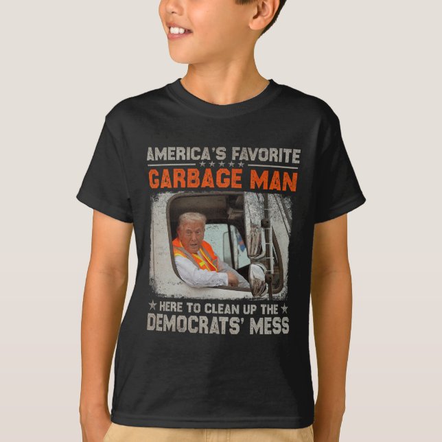 Trump 2024 Election Trump Garbage Man Vote Trump P T-Shirt (Front)