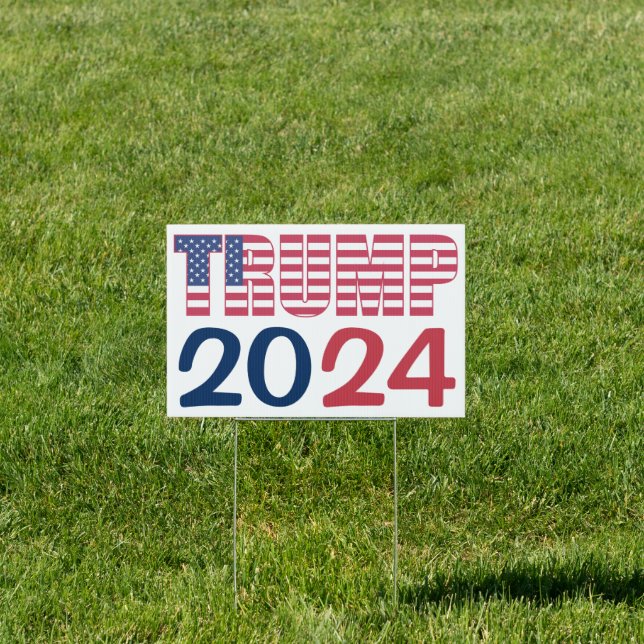 Trump 2024 election yard sign. sign (Insitu)