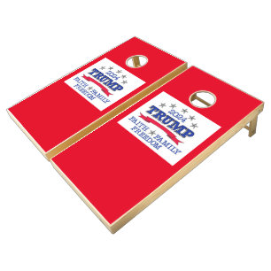 Trump 2024 Faith, Family, Freedom Cornhole Set