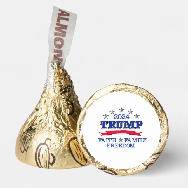 Trump 2024 Faith Family Freedom  Hershey®'s Kisses® (Front)