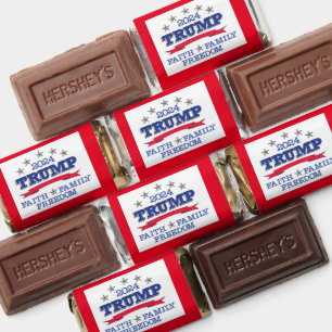 TRUMP 2024 Faith,Family,Freedom Hershey's Miniatures