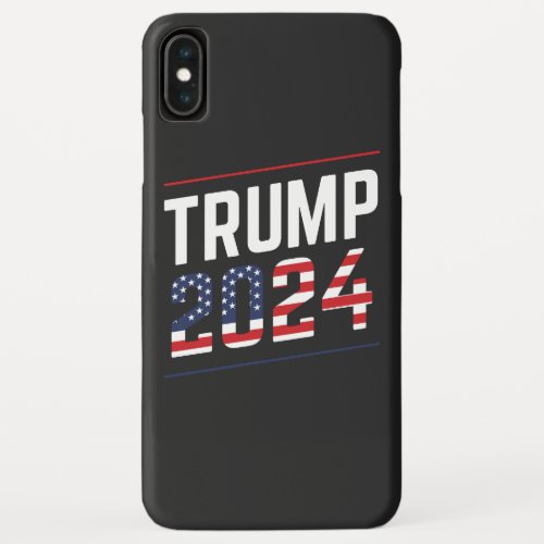 Trump 2024 Fan Design  iPhone XS Max Case