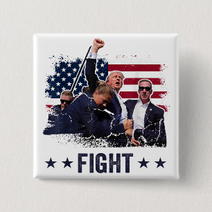 Trump 2024 Fight Fist Rally Trump Rally 2024 Button