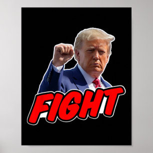 Trump 2024 Fight For Rights To Vote Republican Poster