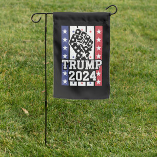 Trump 2024 Fist Outlaw Hillbilly J.D.Vance 2024 Garden Flag