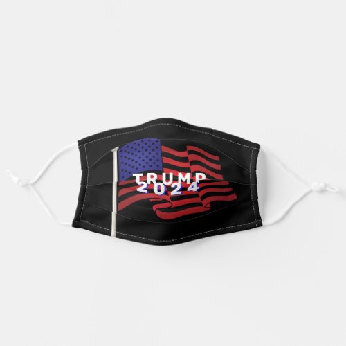 Trump 2024 flag adult cloth face mask