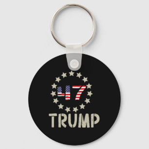 Trump 2024 Flag (on Byck) Take America Ck Trump Fl Keychain