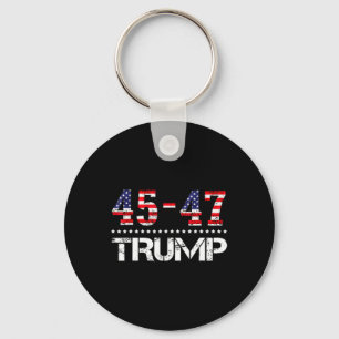 Trump 2024 Flag (on Byck) Take America Ck Trump Fl Keychain