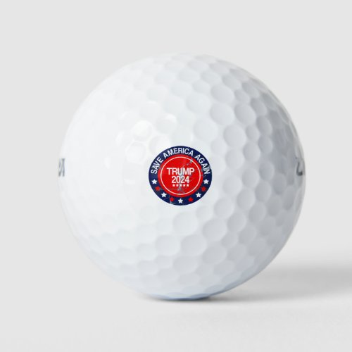 trump 2024 flag save america golf balls