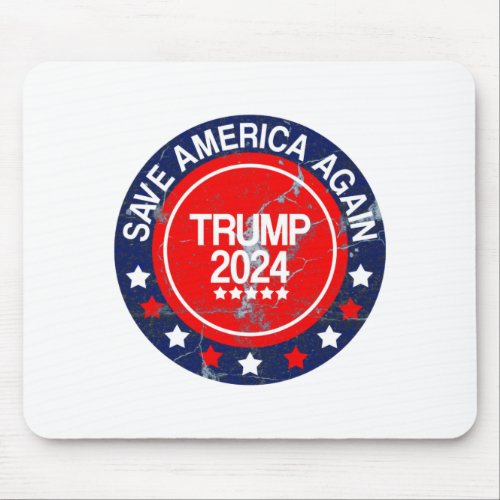 trump 2024 flag save america mouse pad