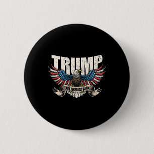 Trump 2024 Flag Take America Back Men Women Donald Button