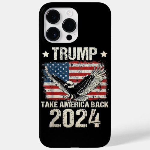 Trump 2024 flag take America back men women Trump  Case_Mate iPhone 14 Pro Max Case