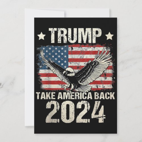 Trump 2024 flag take America back women Trump Invitation