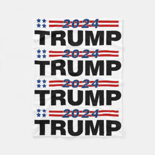 Trump 2024 fleece blanket