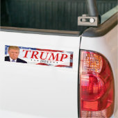 Trump 2024 Focused Bumper Sticker (On Truck)
