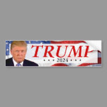 Trump 2024 Focused Bumper Sticker