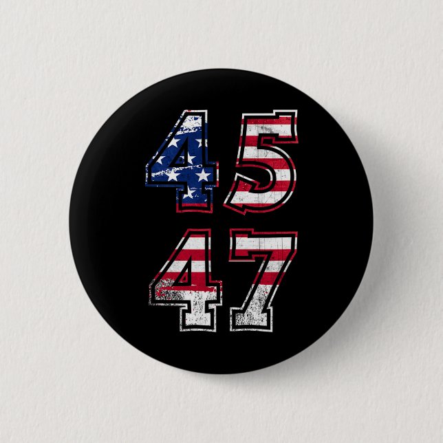 Trump 2024 For President  Button (Front)