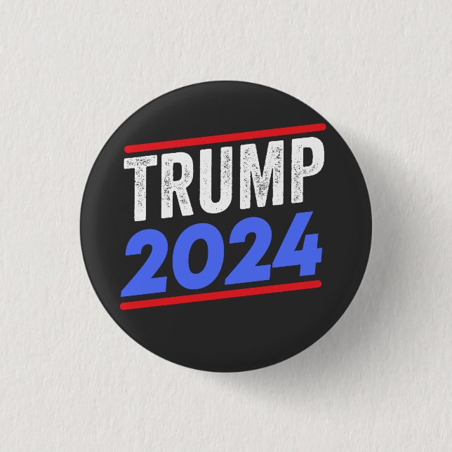 Trump 2024 For President Donald Jr. Maga Election Button (Front)