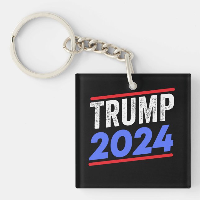 Trump 2024 For President Donald Jr. Maga Election Keychain (Front)