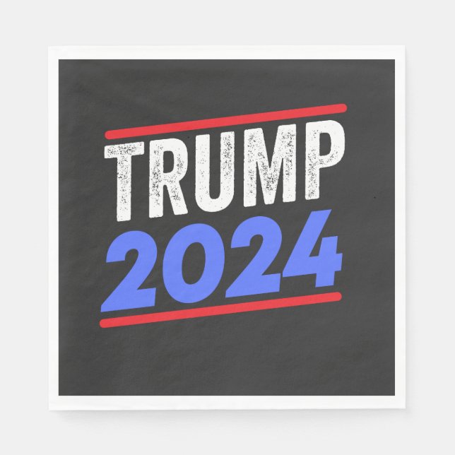 Trump 2024 For President Donald Jr. Maga Election Napkins (Front)