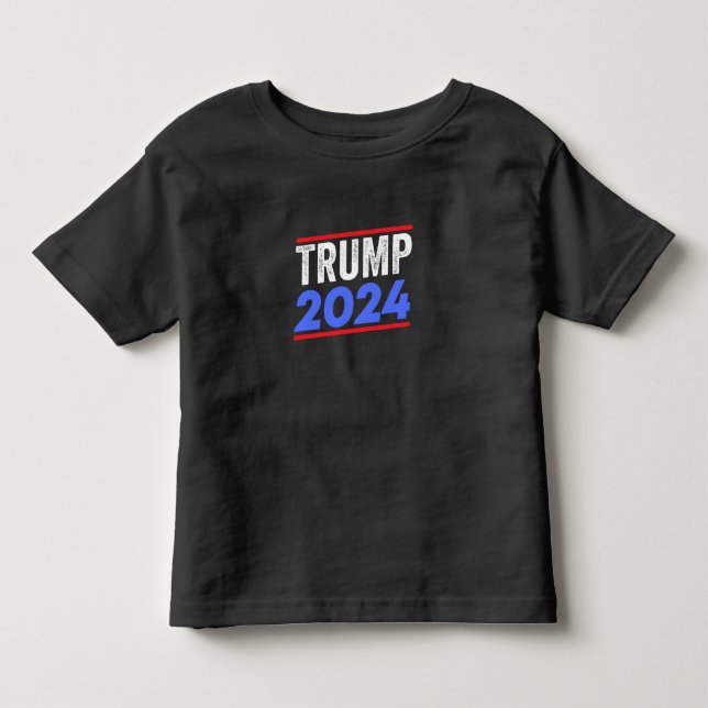Trump 2024 For President Donald Jr. Maga Election Toddler T-shirt (Front)