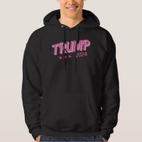 Trump 2024 Funny Donald Trump Pink Bubble Letters