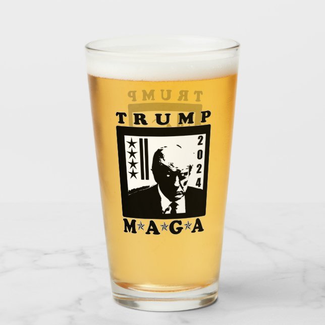 TRUMP 2024 GLASS (Front Filled)