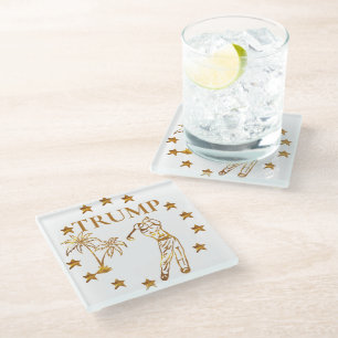 TRUMP 2024 GLASS COASTER