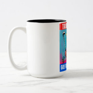 TRUMP 2024 GOLF USED TO BE FUN Two-Tone COFFEE MUG