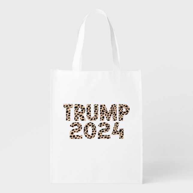 Trump 2024  grocery bag (Front)