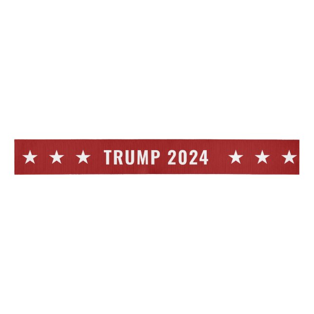 Trump 2024  grosgrain ribbon (Front)