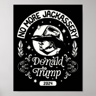 Trump 2024 Head Cowboy Usa 2024 Vote Election Us Poster