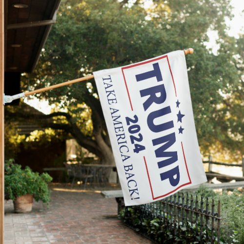 Trump 2024 house flag