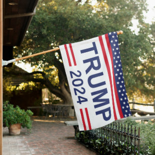 Trump 2024 house flag