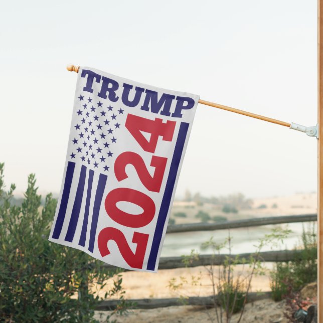 Trump 2024 house flag (Insitu (Back))