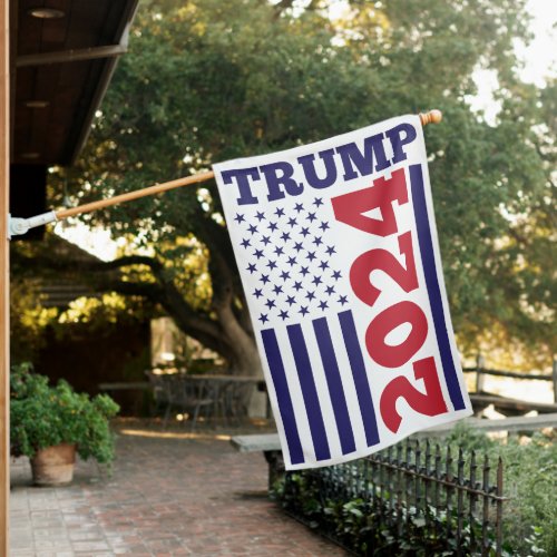 Trump 2024 house flag